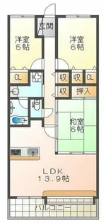 ピュアハイツ垂水潮見が丘【7階】の間取り
