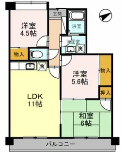 メゾンアザレア【5階】の間取り