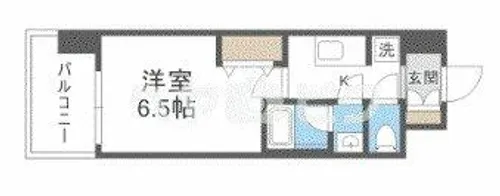 ブランシエスタ森ノ宮【1304号室】の間取り
