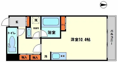 レジェンドール心斎橋EAST【11階】の間取り