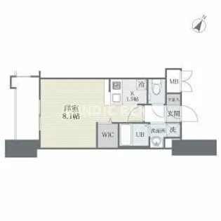 ザ・レジデンス博多【8階】の間取り