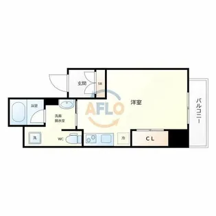 GRAND STEADY徳井町【9階】の間取り