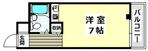 フジハイツ【208号室】の間取り