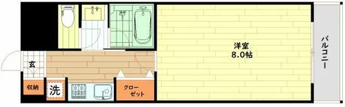 ロイヤル御幣島【9階】の間取り