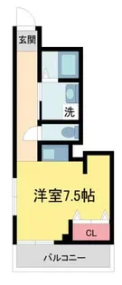 平野グリーンビル【504号室】の間取り