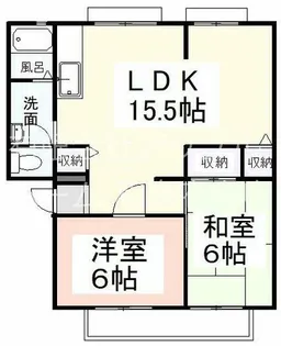 サンシャインハイツ【1階】の間取り