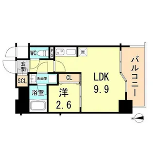 レオンコンフォート神戸ハーバーウエスト【11階】の間取り