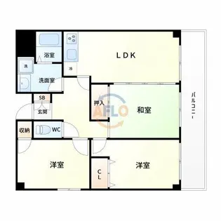 カルム土井【8階】の間取り
