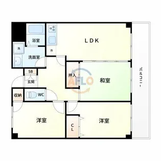 カルム土井【3階】の間取り