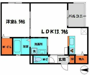 クレシア【1階】の間取り