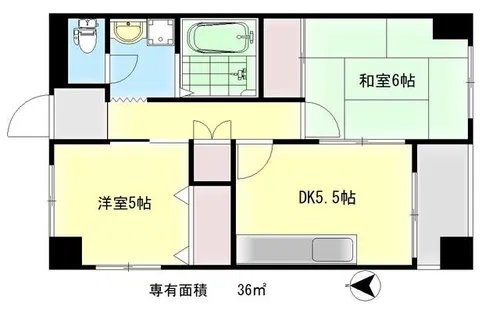 SAMSQUARE宝ヶ池【4階】の間取り