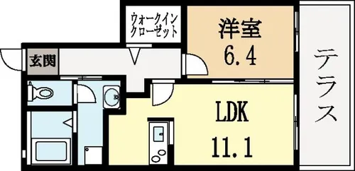 ローザンヌ【1階】の間取り