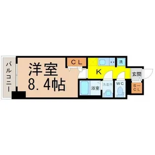 ディアレイシャス浅間町【11階】の間取り