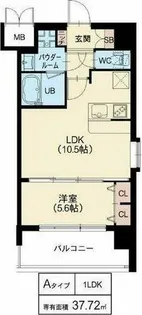 スプランディッド梅田北【4階】の間取り