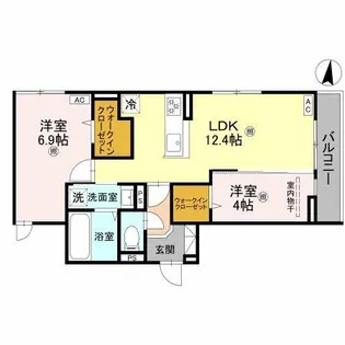 サンハイム横沼【3階】の間取り