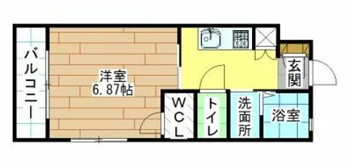 飛幡ブレイン【4階】の間取り