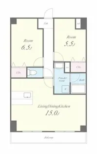 グランドール福川II【6階】の間取り