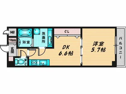 ルミエール・フジ【2階】の間取り