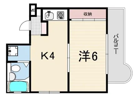 パレラフィネ甲子園口【3階】の間取り