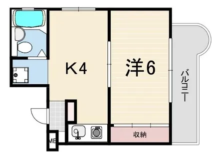 パレラフィネ甲子園口【4階】の間取り
