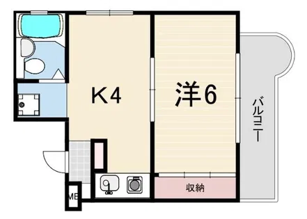 パレラフィネ甲子園口【4階】の間取り