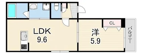 SENTIR【3階】の間取り