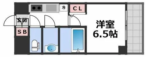 S-RESIDENCE布施aventra【6階】の間取り
