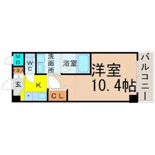 サウス名駅【9階】の間取り