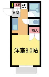 ヴィラ上ケ原【1階】の間取り