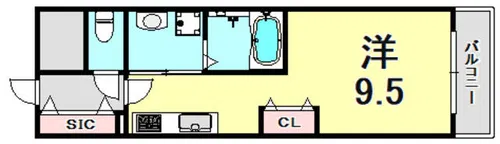 RYOWA RESIDENCE【6階】の間取り