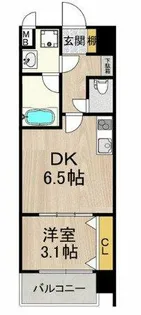 スプランディッド難波SOUTH【2階】の間取り