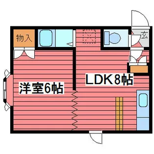 かもめハウス【203号室】の間取り