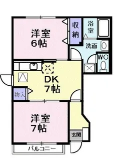 ティンカーベルハイム【1階】の間取り