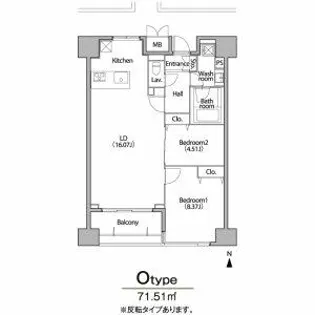グラン・アベニュー栄【10階】の間取り