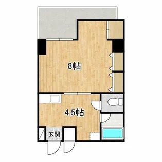 ファーストスクエア【8階】の間取り