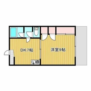 DAIMANHOUSE昭和橋【1階】の間取り