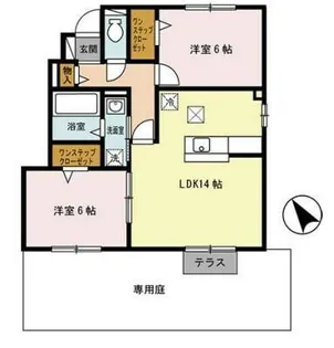 メルシー阿保【1階】の間取り