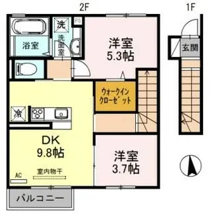 オリジン【2階】の間取り
