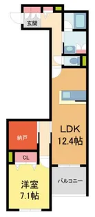 シャーメゾン夙川West【306号室】の間取り