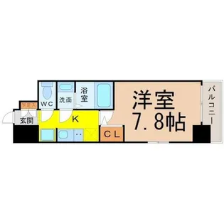S-RESIDENCE志賀本通【4階】の間取り