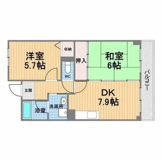 シャルマン【3階】の間取り