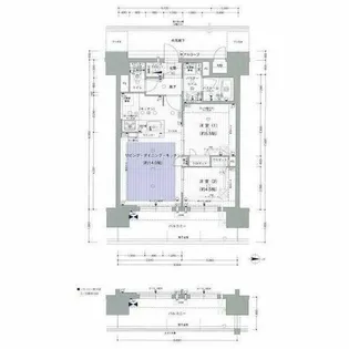 プレサンスロジェ丸の内テラス【5階】の間取り