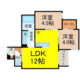 REGALEST廿軒家(ニジッケンヤ)【3階】の間取り