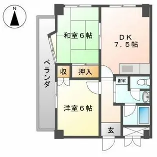 ファルコン熱田【3階】の間取り