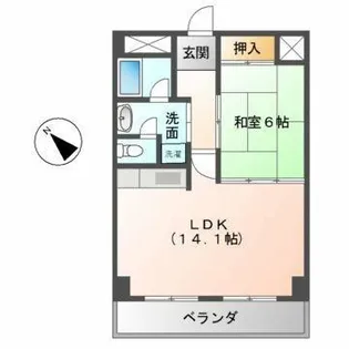 ファルコン熱田【4階】の間取り