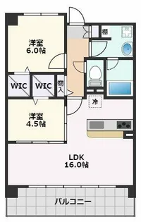 Alice Garden Esaka【4階】の間取り