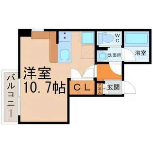 シティライフ今池北【3階】の間取り