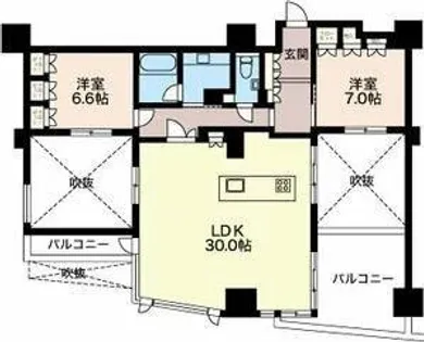 エスティメゾン葵【13階】の間取り