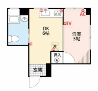 プランドール六ツ門Ⅱ【301号室】の間取り