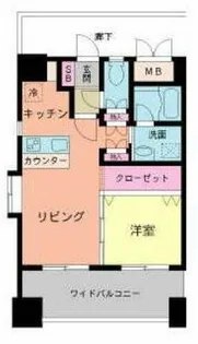 LEON下到津【5階】の間取り